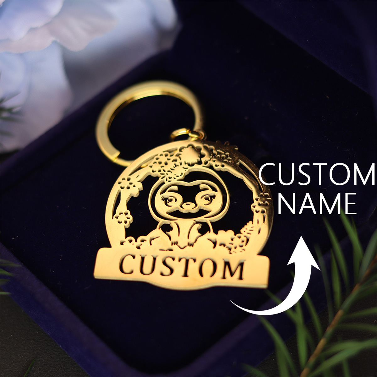 Men'S Fashion Gold Chain - QIAMNI Gantungan Kunci Penguin Lucu Gantungan