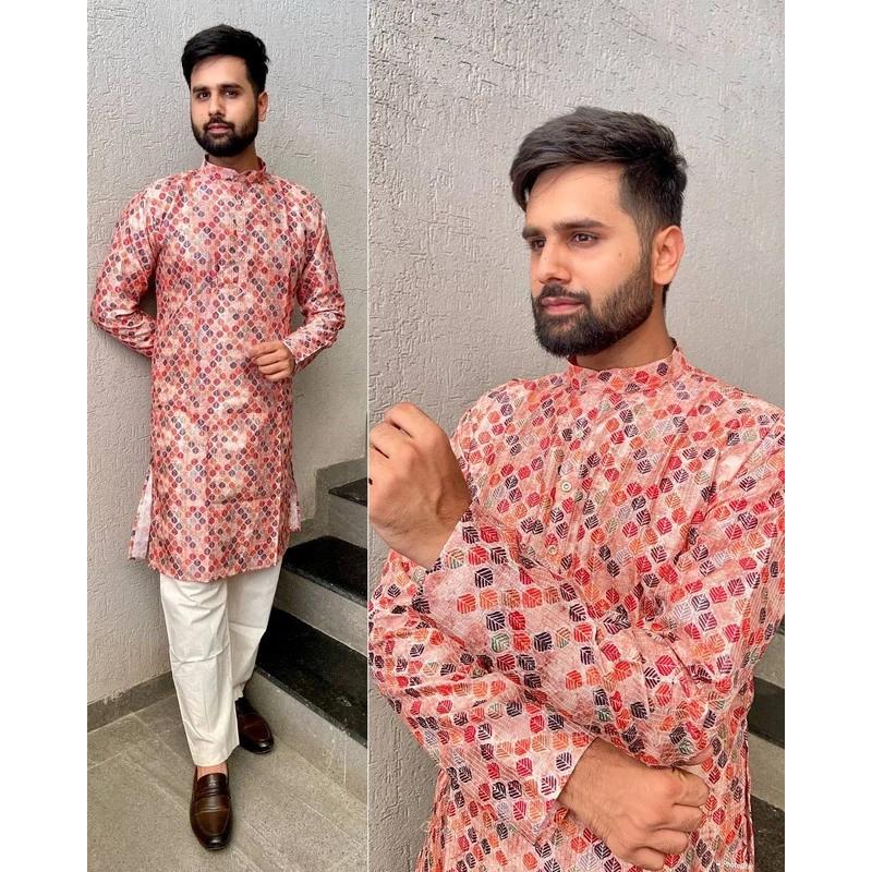 Men'S Fashion Kurta - Gamis Abaya Arab Islami Kasual Mewah
