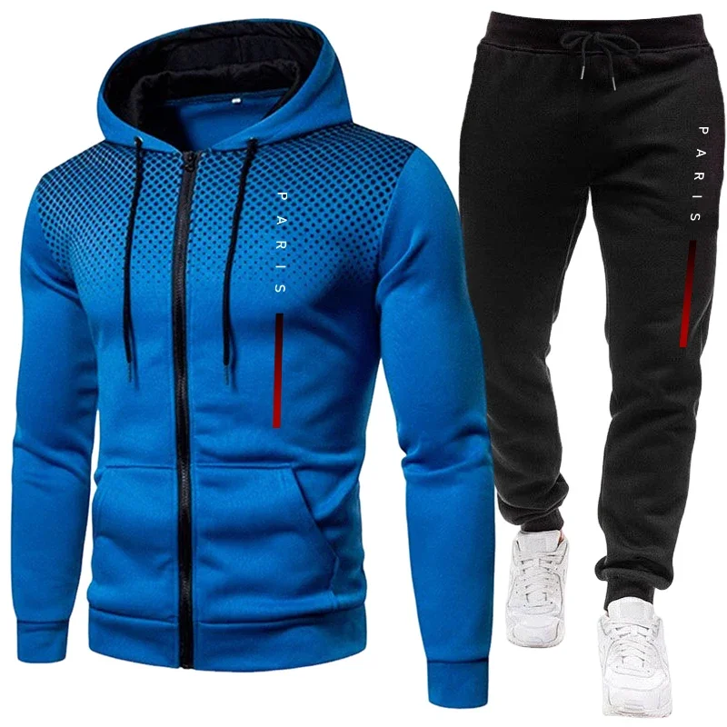 Men'S Fashion Zipper Hoodie - Pakaian Olahraga Kasual Harian Musim Gugur