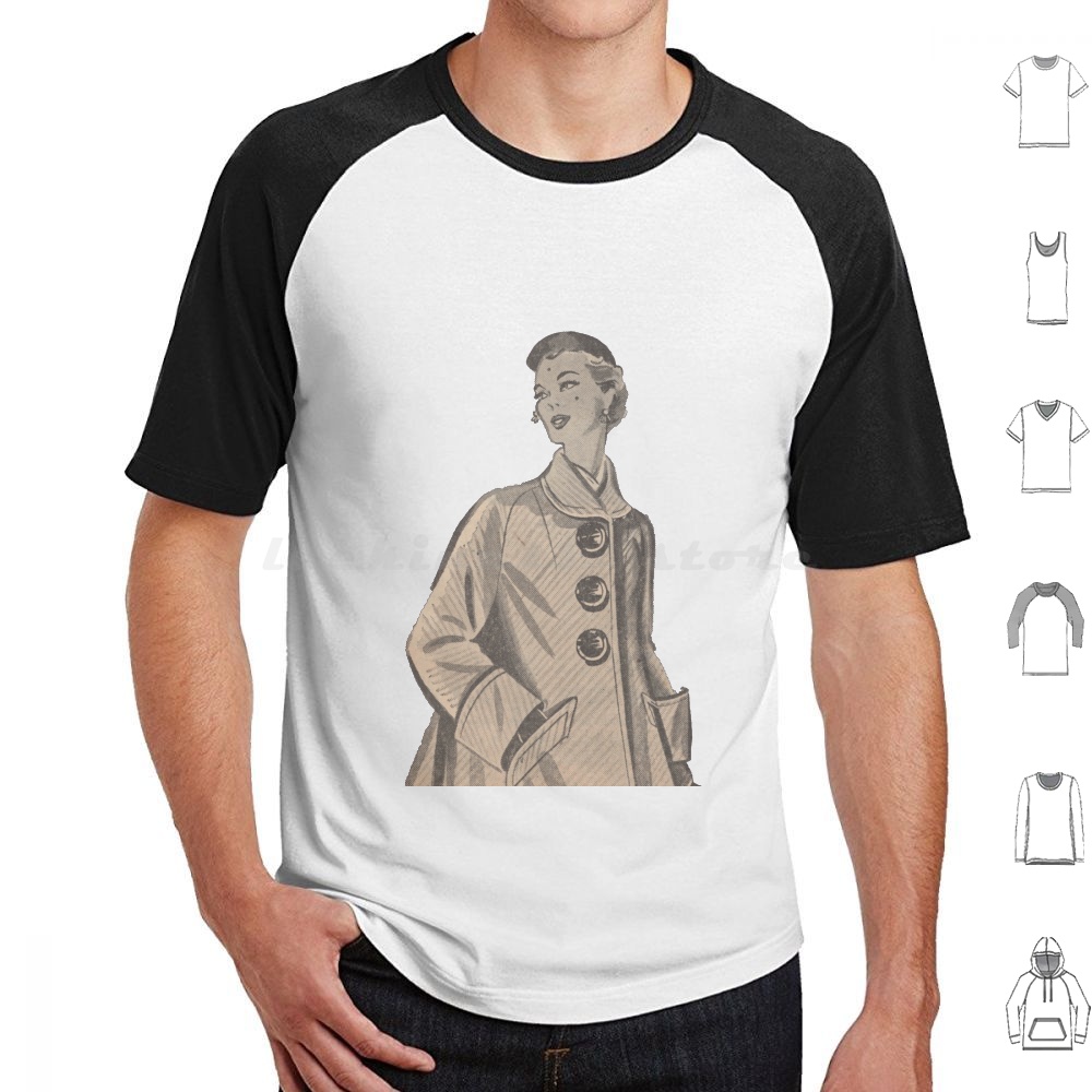 Mens Fashion Magazines - Kaos dengan Motif Majalah Mode Retro