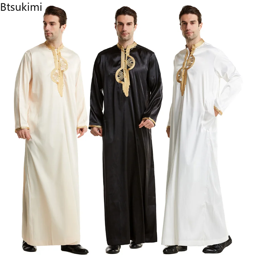 Men'S Fashion Kurta - Baju Kaftan jubah pria Muslim kerah