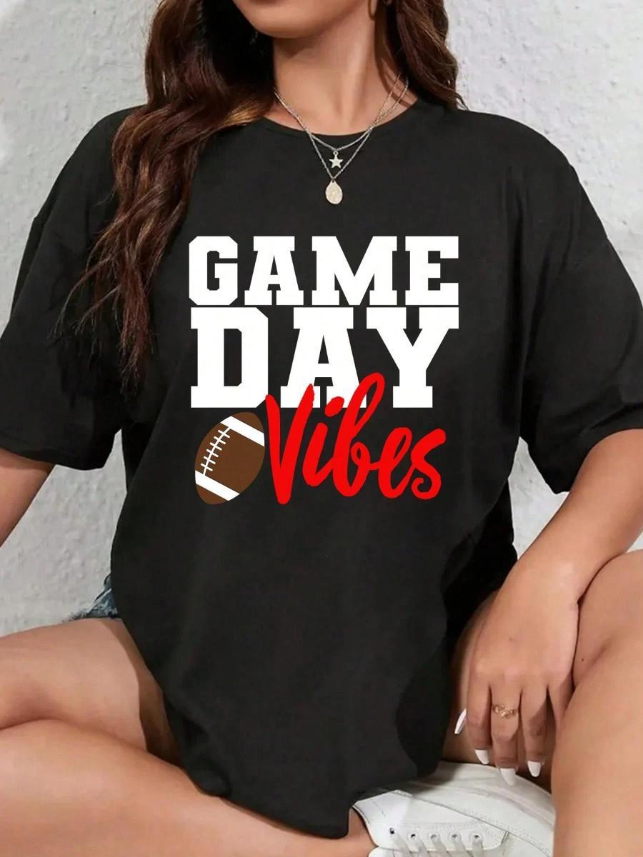 Men'S Fashion Today - 100_ Cotton Game Day Vibes Football
