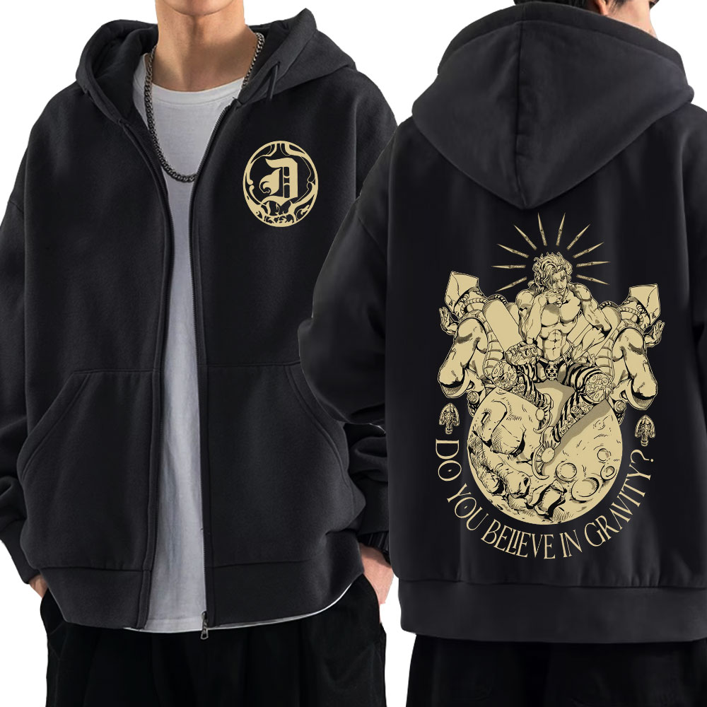 Men'S Fashion Zipper Hoodie - Hoodie Resleting Anime Jojo Bizarre Adventure