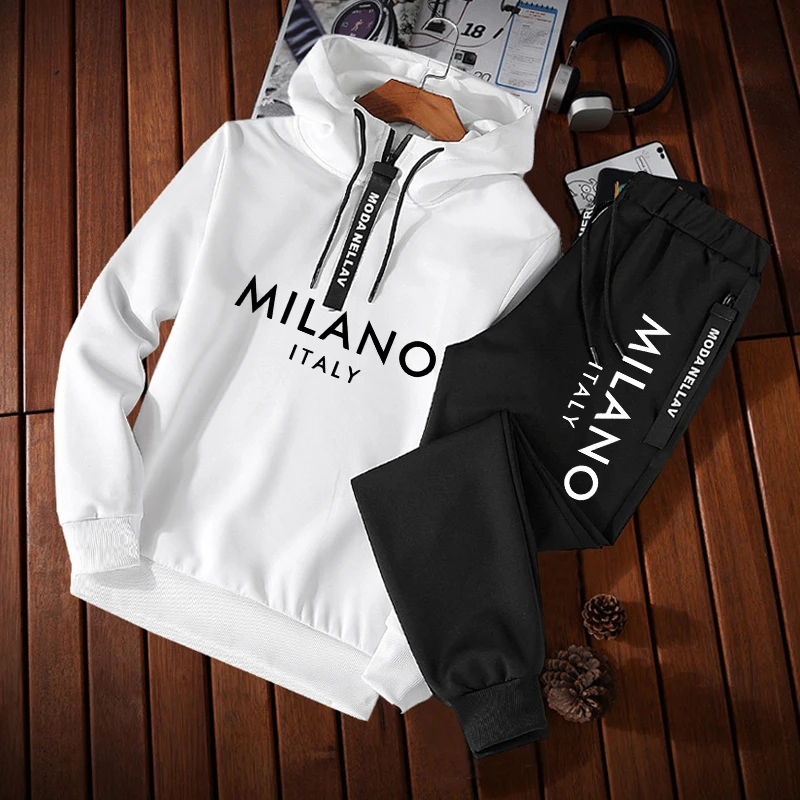 Men'S Fashion Zipper Hoodie - Setelan Olahraga Pria, Hoodie Kasual dengan
