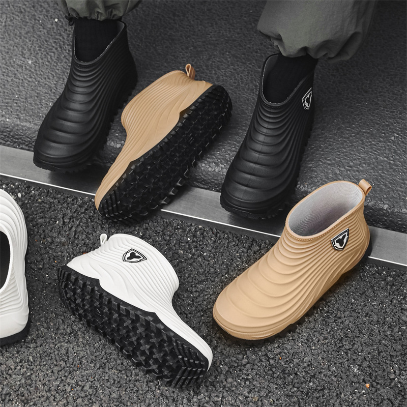 Mens Fashion Zapatos - Sepatu Hujan Pria Fashion Tahan Air