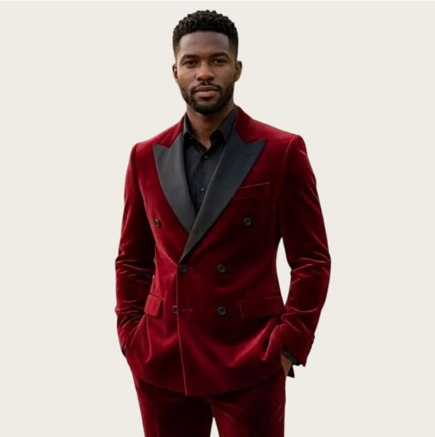 Mens Fashion Magazines - Jas Beludru untuk Pria, Model Double