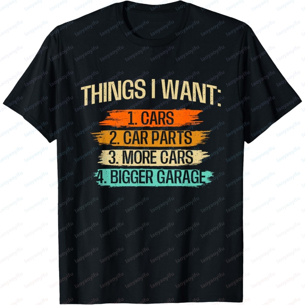 Men'S Fashion Garage - Kaus Pria Slogan Lucu Pecinta Mobil