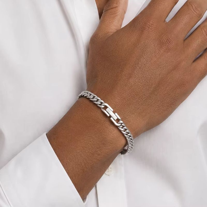 Gelang Rantai Kuba Trendy Baru - Mens Fashion In 1920 ulasan dan harga