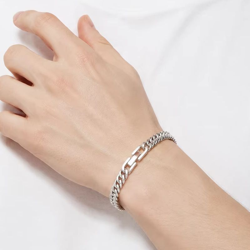 Gelang Rantai Kuba Trendy Baru - Mens Fashion In 1920 ulasan dan harga
