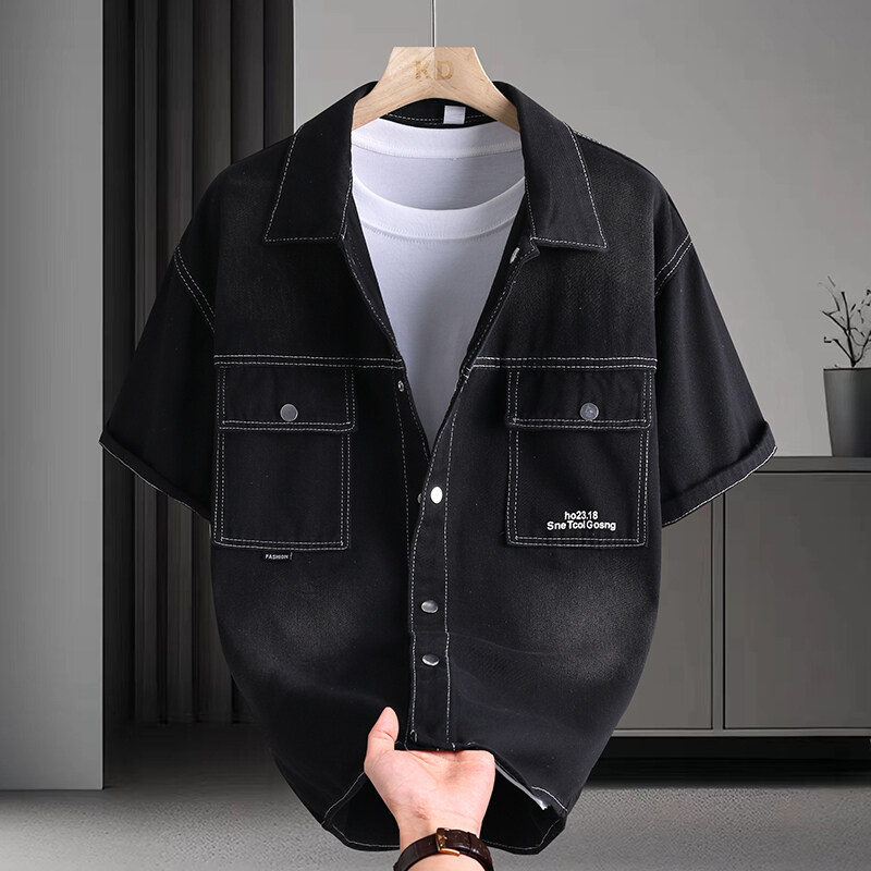 Kemeja Denim Pria Mode Musim P - Mens Fashion Denim ulasan dan harga