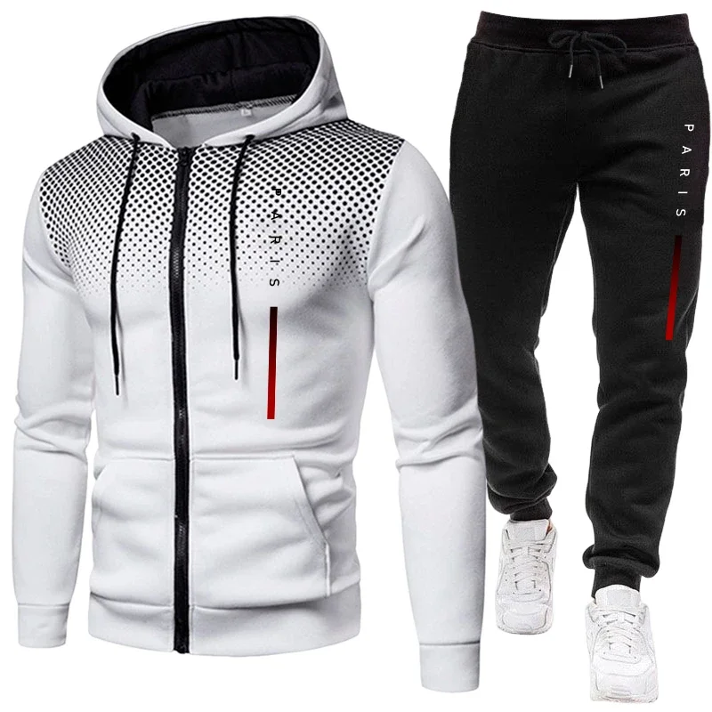 Pakaian Olahraga Kasual Harian - Men'S Fashion Zipper Hoodie ulasan dan harga