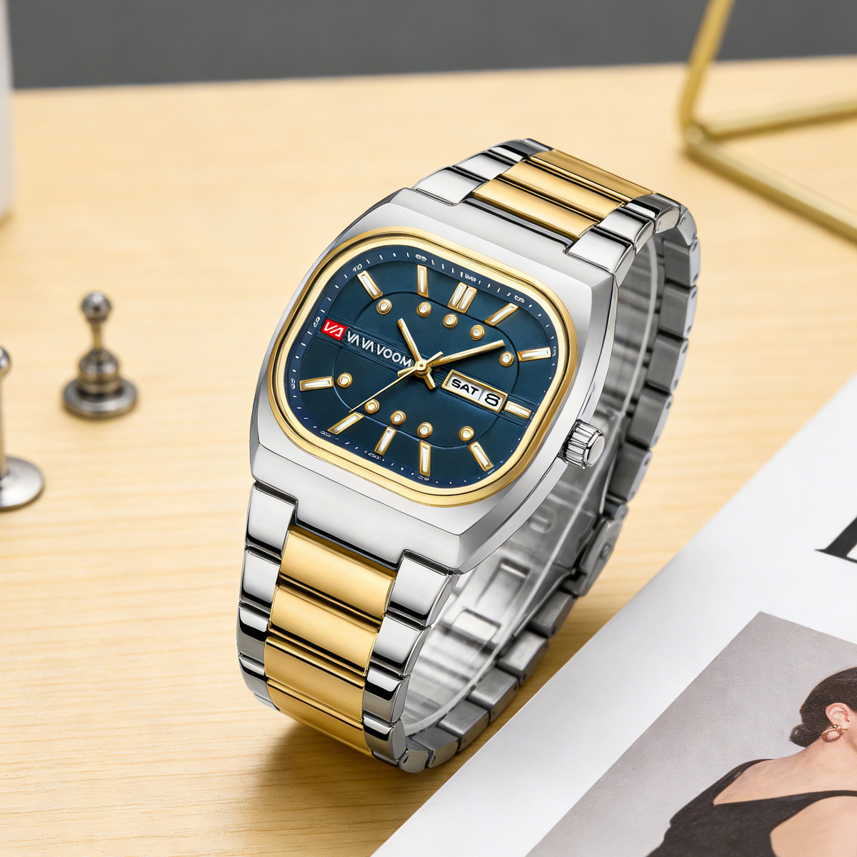 Jam Tangan Pria Quartz Desain  - Mens Fashion Show ulasan dan harga