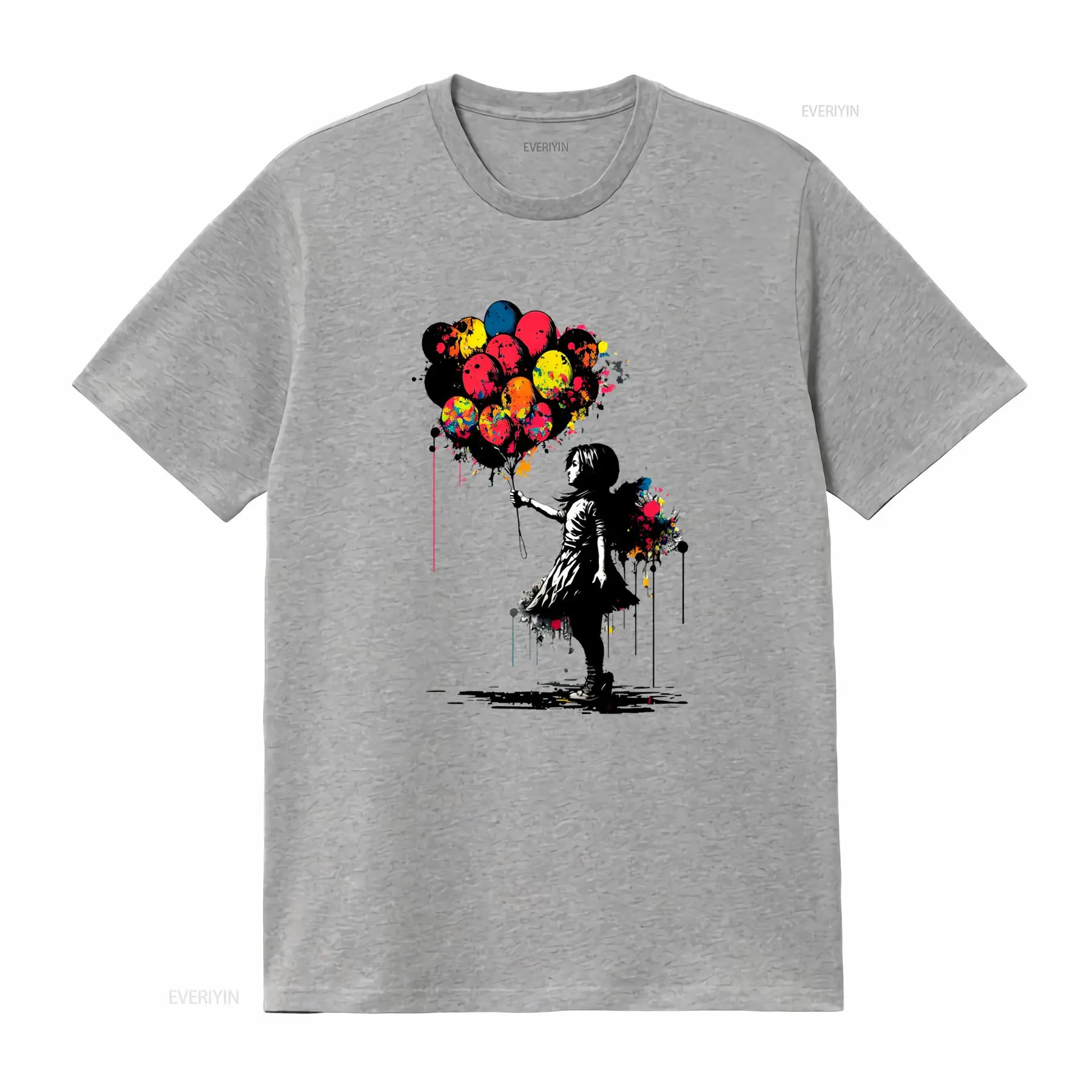 Kaos Banksy Peace Balloon Girl - Men'S Fashion Aesthetics ulasan dan harga