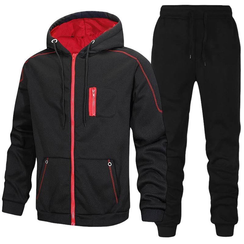 Setelan Olahraga Pria, Hoodie  - Men'S Fashion Zipper Hoodie ulasan dan harga