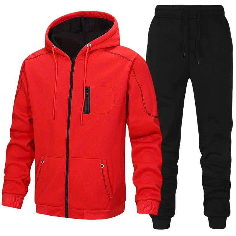 Setelan Olahraga Pria, Hoodie  - Men'S Fashion Zipper Hoodie ulasan dan harga
