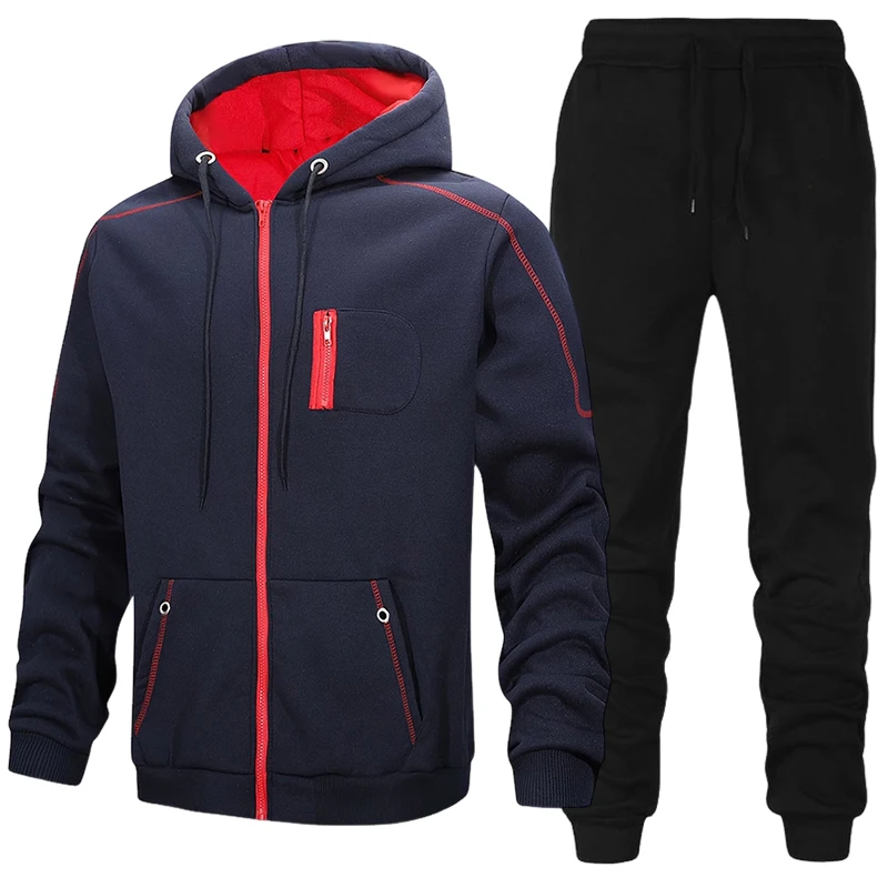 Setelan Olahraga Pria, Hoodie  - Men'S Fashion Zipper Hoodie ulasan dan harga