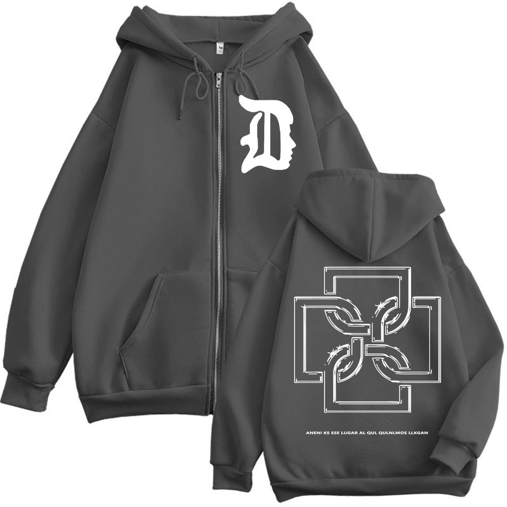 Hoodie Zipper Grafis Logo Rapp - Men'S Fashion Zipper Hoodie ulasan dan harga