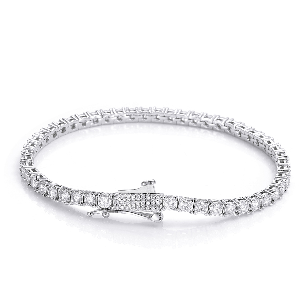 Gelang Tenis Iced Out 3mm 4mm  - Men'S Fashion Gold Chain ulasan dan harga