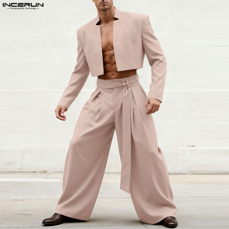 INCERUN Setelan Pria Blazer Cr - Mens Fashion Blazer ulasan dan harga