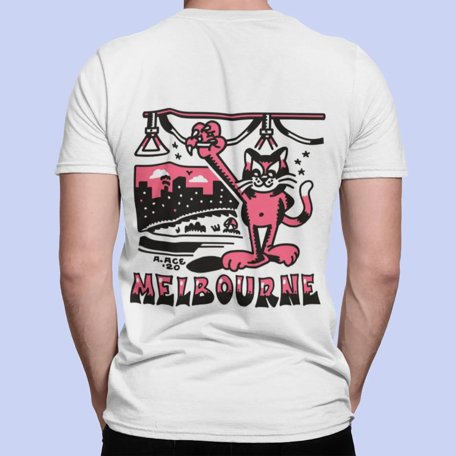 Kaos Melbourne Tram Psychedeli - Mens Fashion Melbourne ulasan dan harga
