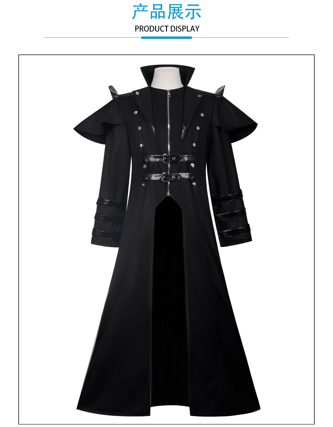 Kostum Vintage Halloween Abad  - Trench Coat Men ulasan dan harga