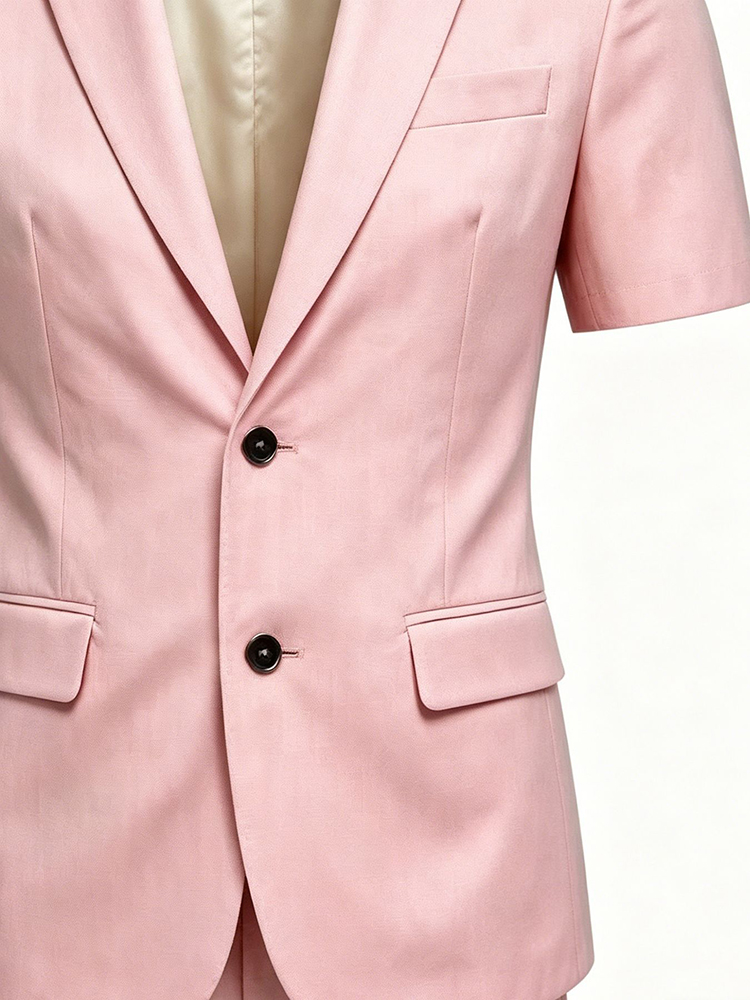 Setelan Pria Kasual Warna Soli - Mens Fashion Blazer ulasan dan harga