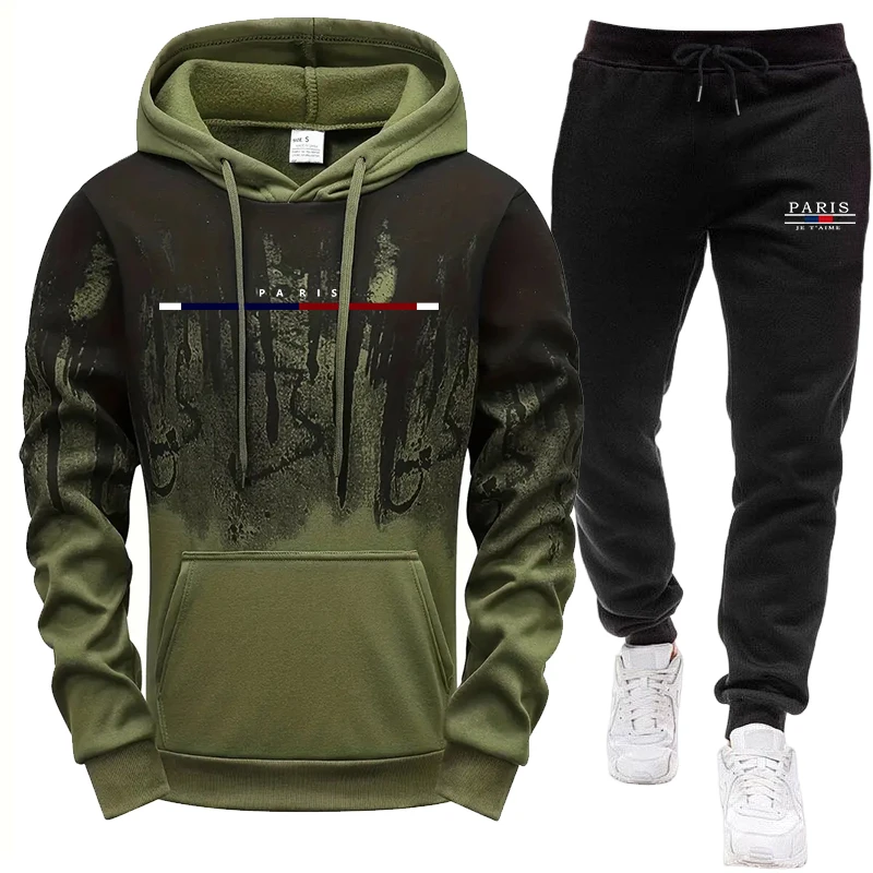Setelan Pria/Hoodie/Celana Pan - Paris Fashion Men ulasan dan harga