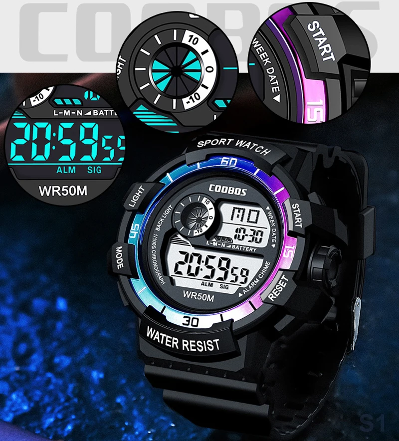 Jam tangan Digital untuk pria  - Mens Fashion In 1920 ulasan dan harga