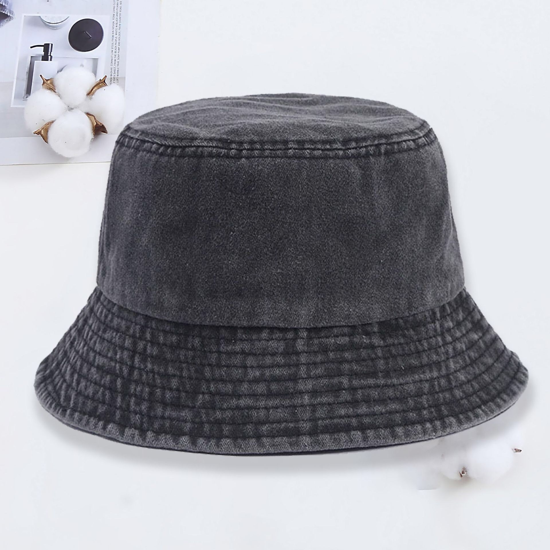 Topi ember denim dengan logo k - Mens Fashion Denim ulasan dan harga