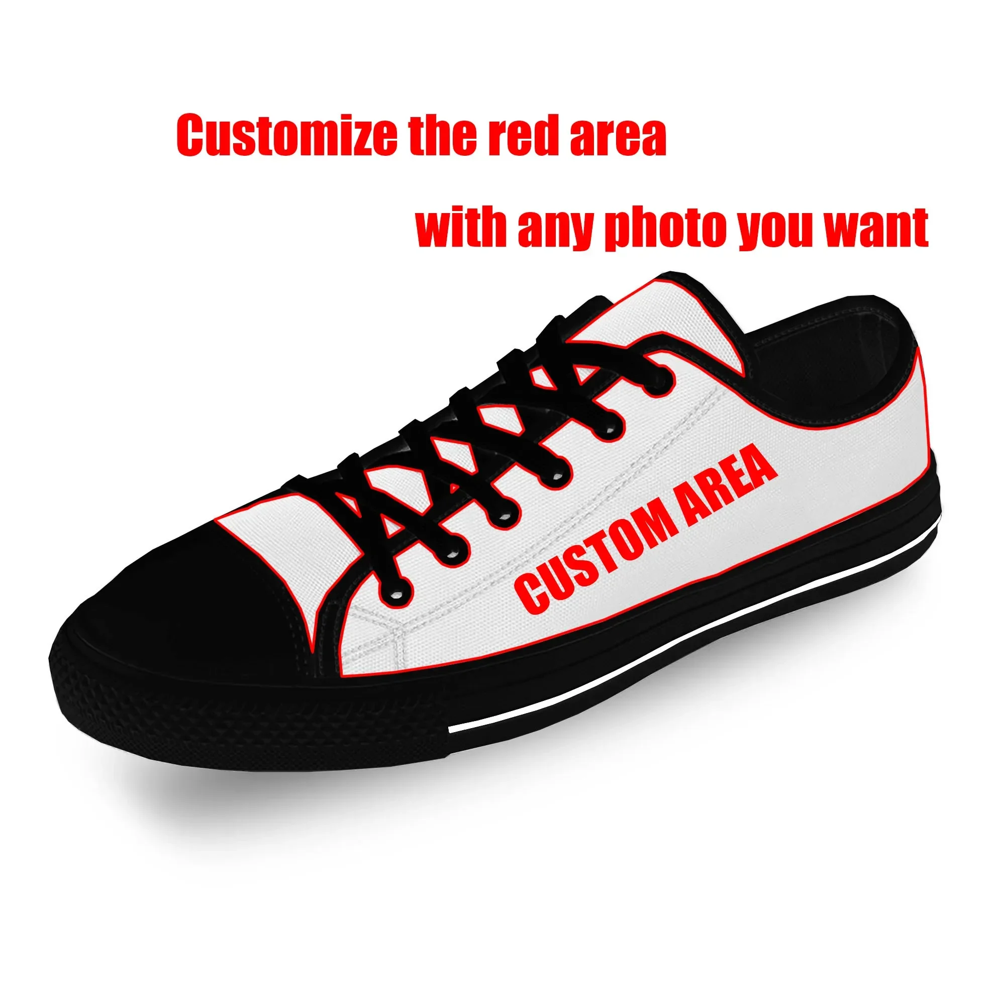 Sepatu Kanvas Low Top Cetak 3D - Men'S Fashion Aesthetics ulasan dan harga