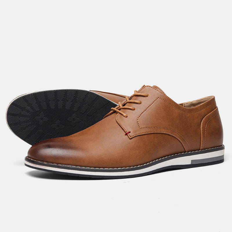 Sepatu Kulit Kasual Pria Sepat - Mens Fashion Zapatos ulasan dan harga