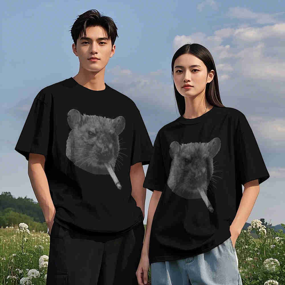 Kaos Oblong 100% Katun dengan  - Men'S Fashion Aesthetics ulasan dan harga