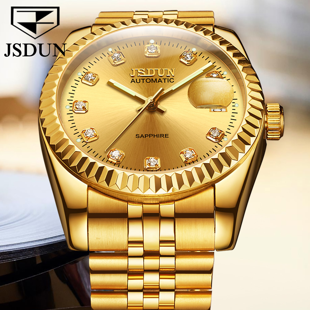 JSDUN jam tangan mekanis otoma - Mens Fashion In 1920 ulasan dan harga