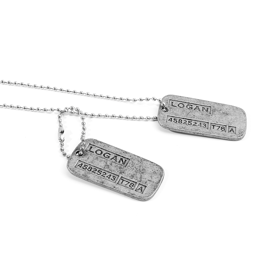 Kalung Kartu Militer X-Men Wol - Mens Fashion Show ulasan dan harga