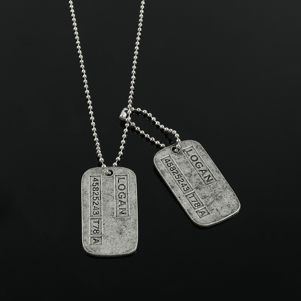 Kalung Kartu Militer X-Men Wol - Mens Fashion Show ulasan dan harga