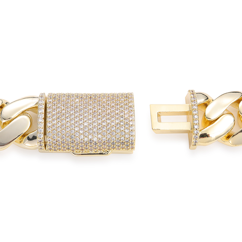 Kalung Rantai Cuban Link Miami - Men'S Fashion Gold Chain ulasan dan harga