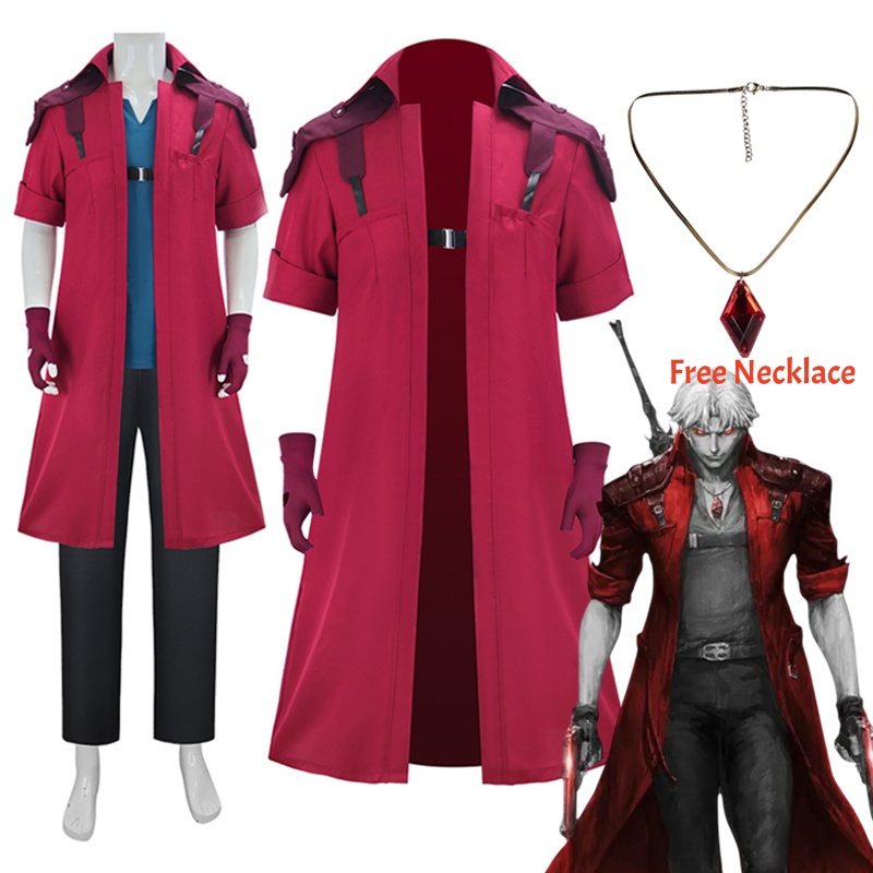 DMC5 Devil May Cry Dante Kostu - Trench Coat Men ulasan dan harga