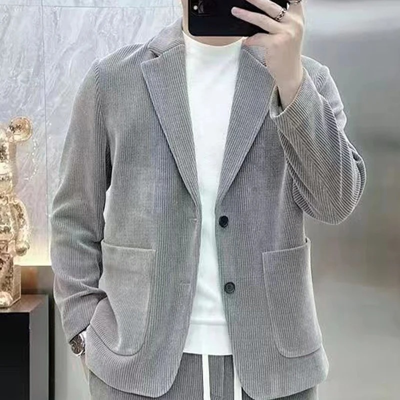 Setelan Jas Pria Musim Semi Gu - Mens Fashion Blazer ulasan dan harga