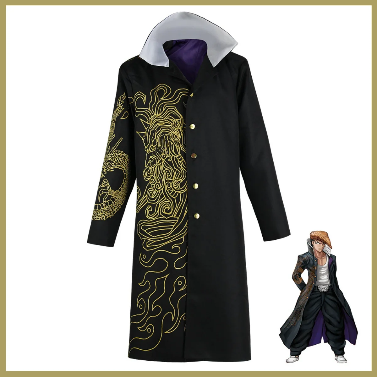 Kostum Cosplay Anime Game Mond - Trench Coat Men ulasan dan harga