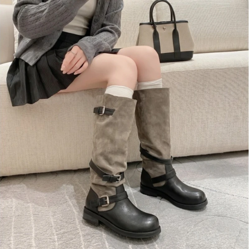 Sepatu Bot Selutut Model Slip- - Mens Fashion Zapatos ulasan dan harga