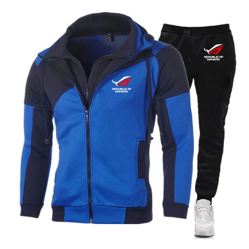 Pakaian Olahraga Bertudung Mod - Men'S Fashion Zipper Hoodie ulasan dan harga