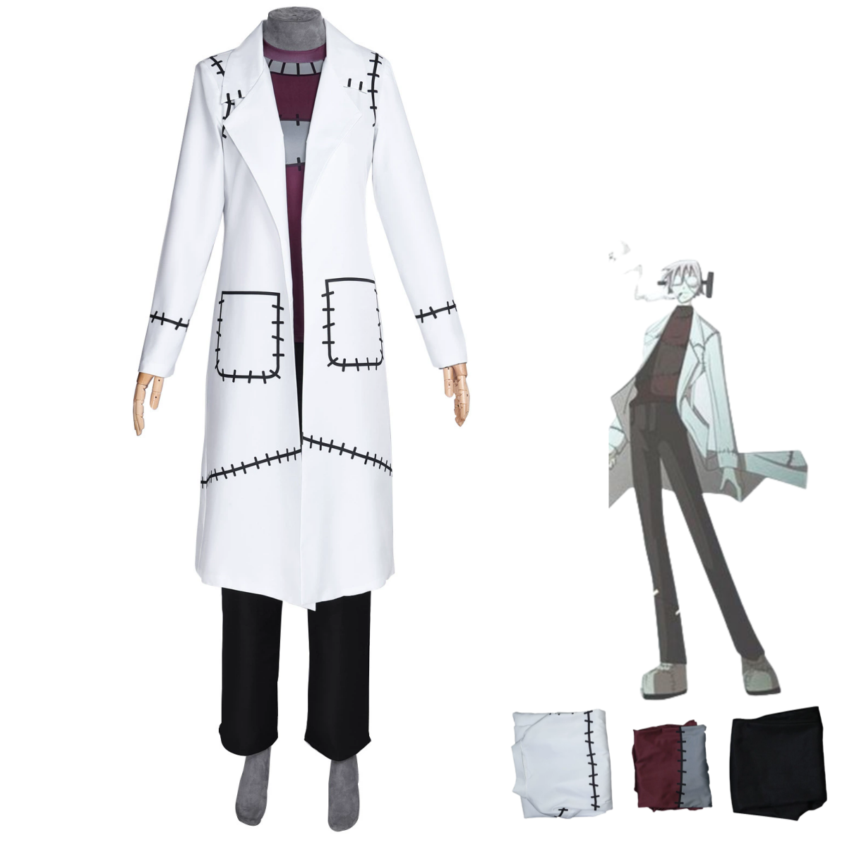 Kostum Cosplay Anime Soul Eate - Trench Coat Men ulasan dan harga