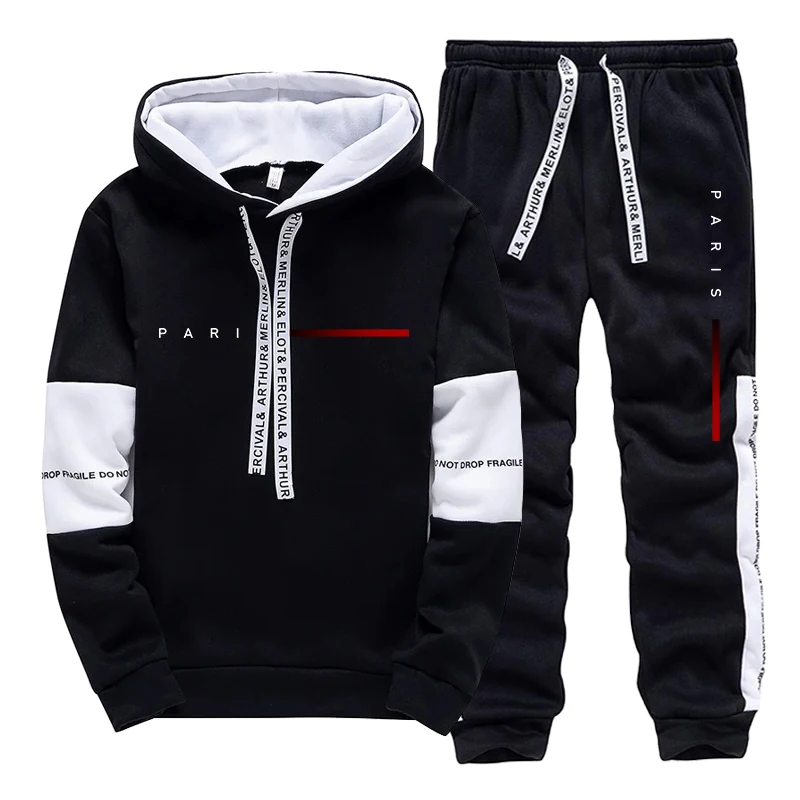 Set Hoodie dan Celana Olahraga - Paris Fashion Men ulasan dan harga