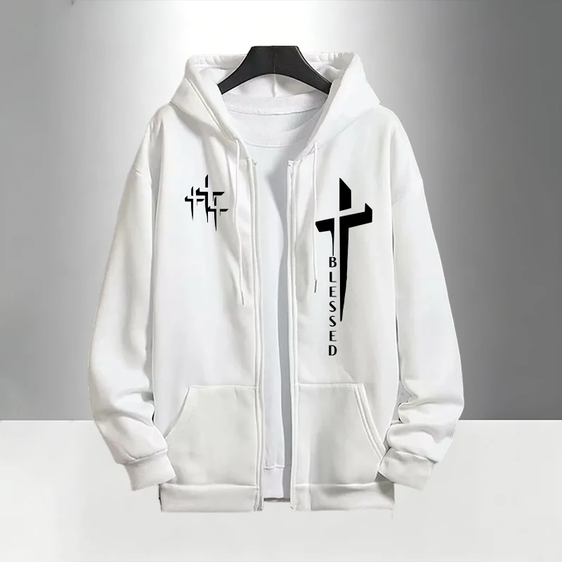 Setelan Training Pria Motif Sa - Men'S Fashion Zipper Hoodie ulasan dan harga