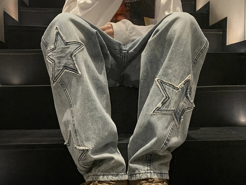 Celana jins pria, pakaian pria - Men'S Fashion With Baggy Jeans ulasan dan harga