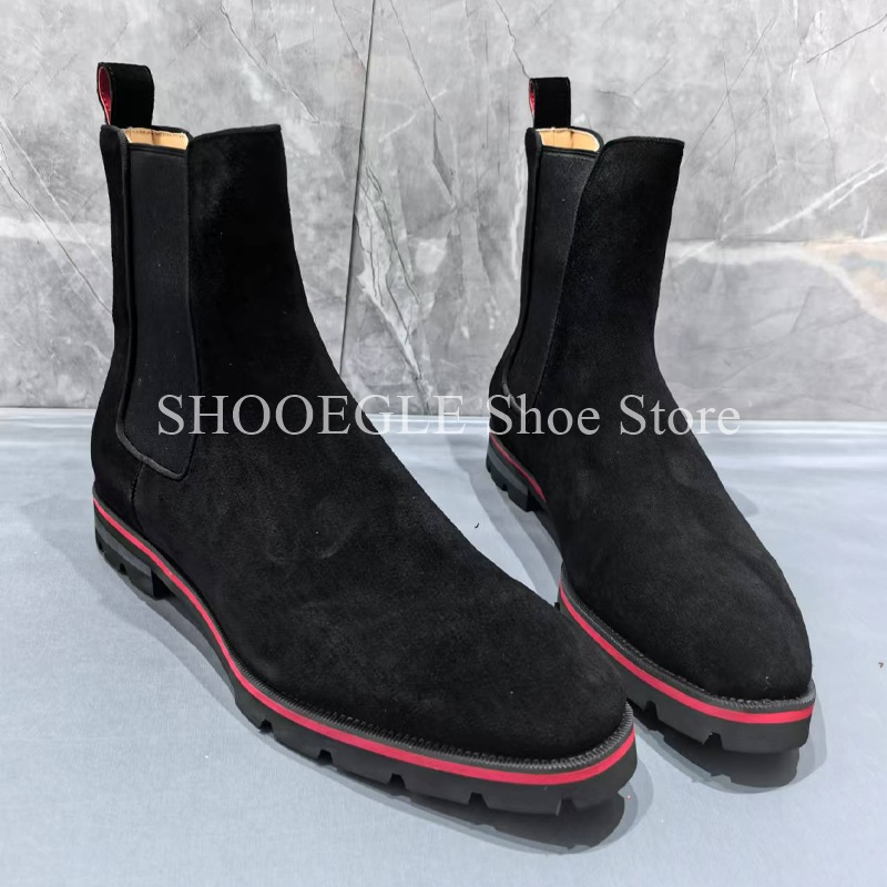 Sepatu Boots Pria Kulit Suede  - Mens Fashion Autumn 2025 ulasan dan harga