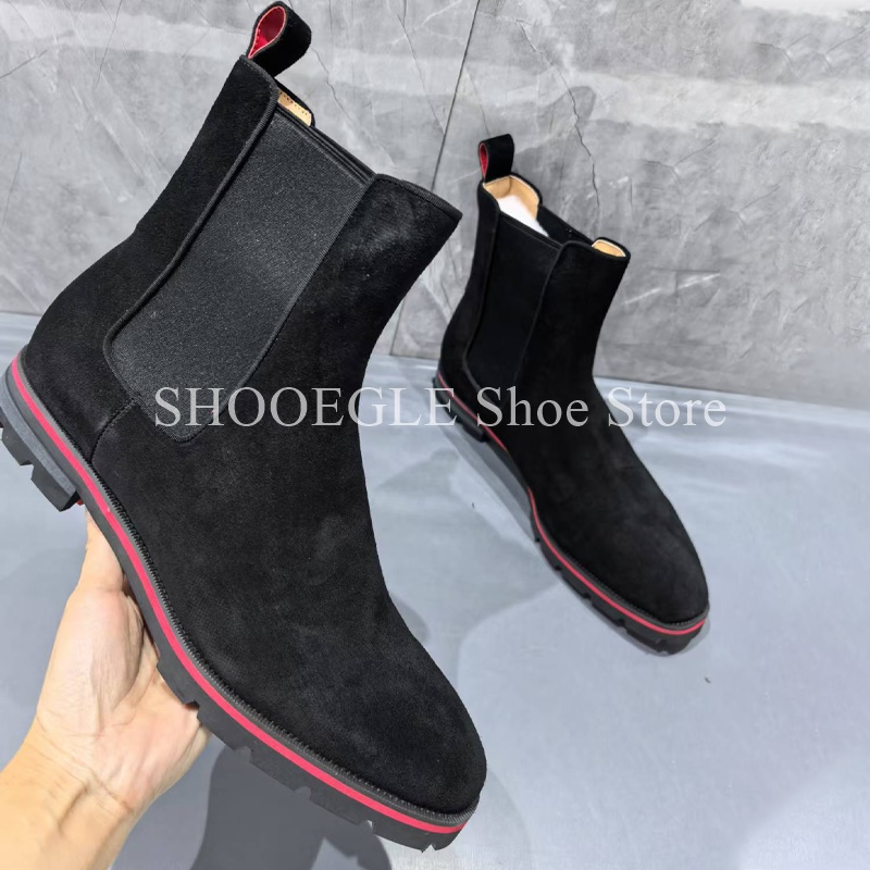 Sepatu Boots Pria Kulit Suede  - Mens Fashion Autumn 2025 ulasan dan harga