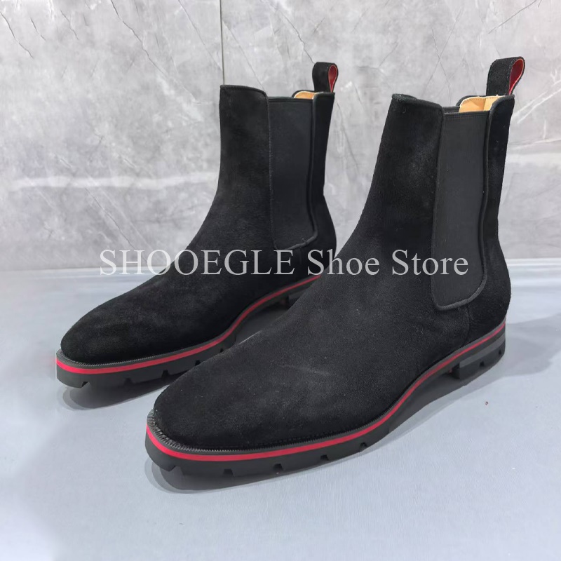 Sepatu Boots Pria Kulit Suede  - Mens Fashion Autumn 2025 ulasan dan harga