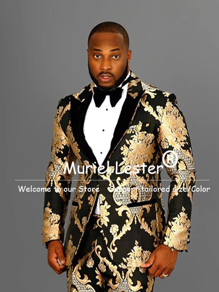 Setelan Pria Motif Bunga Vinta - Mens Fashion Blazer ulasan dan harga