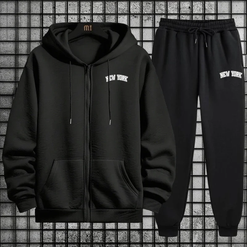 Setelan Olahraga Pria Berkuali - Men'S Fashion Zipper Hoodie ulasan dan harga